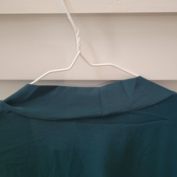 Birdy Grey Women's Kenny Ruffle Belted Short Robe Emerald Green Size XL/2XL - Picture 10 of 11